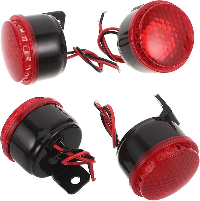 4pcs Vehicle Pa Speaker System with Smart Activation High Decibel Emergency Alarm Siren Horn for Trucks and Cars Heavy-duty Outdoor Security Sound Alert Accessories