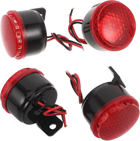 4pcs Vehicle Pa Speaker System with Smart Activation High Decibel Emergency Alarm Siren Horn for Trucks and Cars Heavy-duty Outdoor Security Sound Alert Accessories