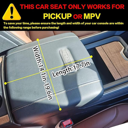 Center Console Dog Car Seat for Medium Dogs - Portable Dogs Armrest Booster Seat, Anti-Collapse Pet Car Seat with Soft Cushion Safety Belt, Support Pet Up to 21lbs (Purple)