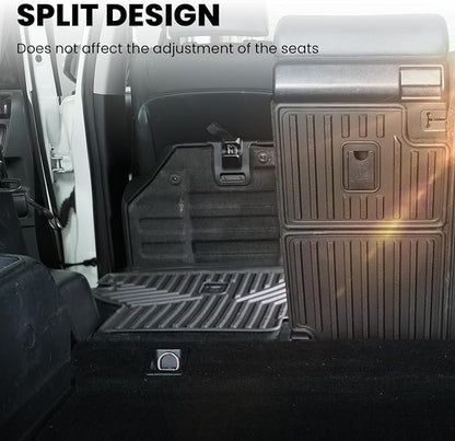 LASFIT Premium Extra Thick Rear Seat Back Mats for Toyota 4Runner 2010-2024 (Only fit 5-Seats) Seat Back Cover | TPE Custom Fit Waterproof 4 Runner Second Row Back Seat Backrest Protector Liners