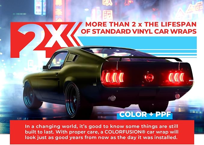 ColorFusion PPF by VViViD, Satin Stealth Combat Green Dry Apply PPF Vinyl Car Wrap Roll 60ft x 5ft