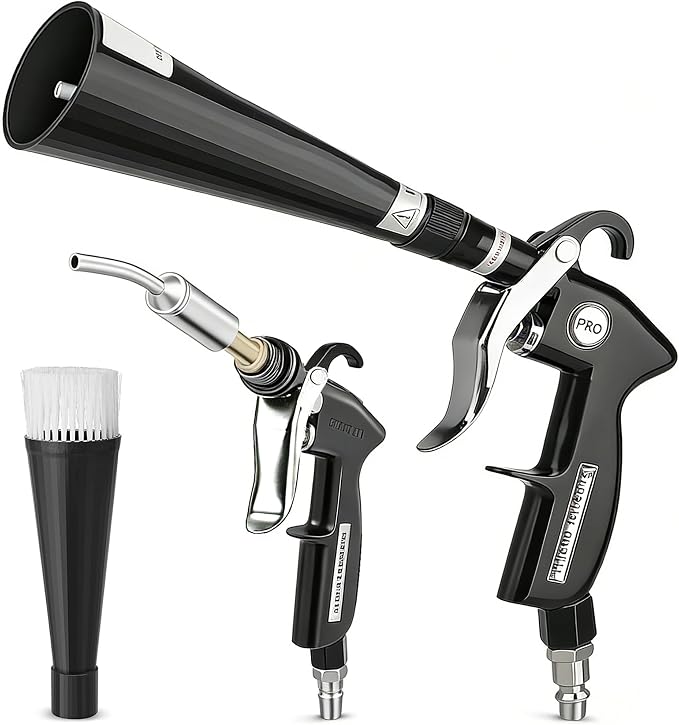 Car Cleaning Gun Detailing Interior Dryer Air Blow Gun, High Pressure Blower Gun, Car Detailing Kit for Quickly Blasting Dirt and Dust Works, Car Detailing Tools with Air Compressor