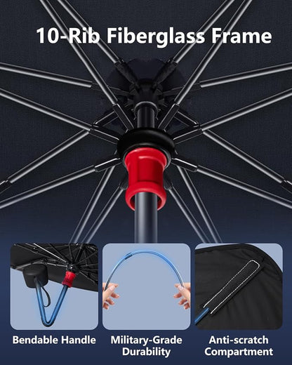 Windshield Sun Shade Umbrella for Car, Foldable Car Windshield Sunshade UV Block Heat Insulation, Fits Sedan SUV Truck, Compatible with Camry Accord Civic CRV Model Y Ideal Gifts for Men & Women
