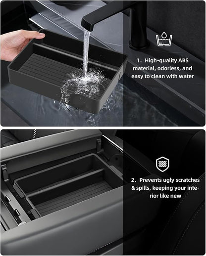 Center Console Organizer for 2024-2026 Lexus TX 350/500h/550h+, Armrest Storage Box with Removable Rubber Mat, 2024 2025 2026 Lexus TX 350/500h/550h+ Accessories