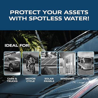 Spotless Water Systems - DIC-10B, W/Integrated Bypass | Simple Window, Solar Panel, RV & Car Wash System, Works for All Vehicles, Motorcycles, Bikes, Boats, Planes, Yachts, Towel Drying Eliminated