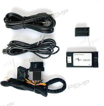 PEMP E60 Aux Activator Adapter Open the Aux Audio of the Original Car for BMW E60 E61 E63 E64 CCC 2003-2010 (Note the Step 4)