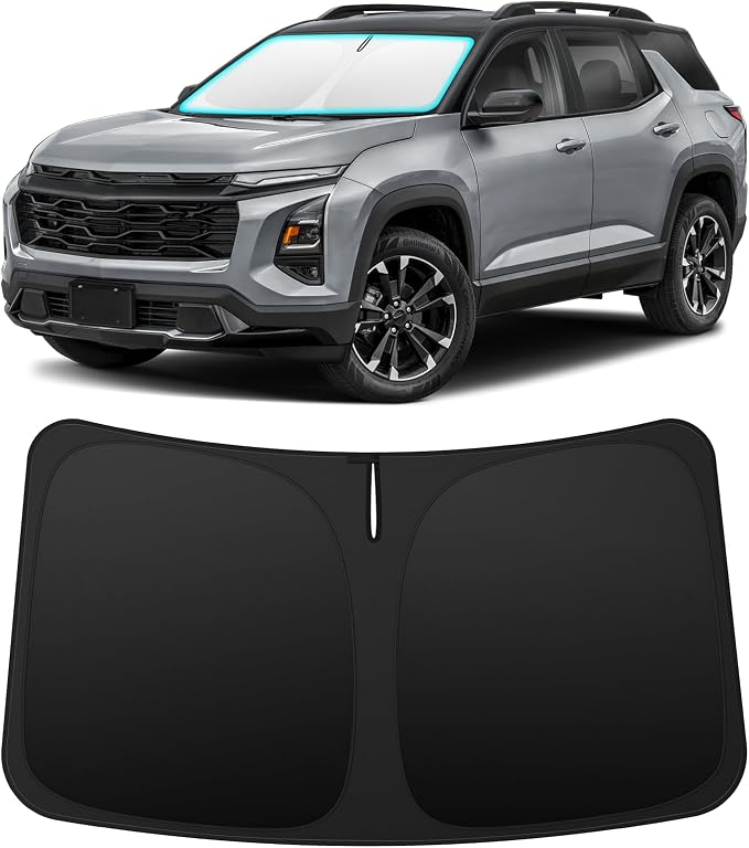 INSAUTO Custom Fit Windshield Sun Shade Accessories for Chevrolet/Chevy Equinox 2025 2026 (EV Not Fit), Foldable Front Window Sunshade, UV & Heat Reflector, Keeps Interior Cool, Includes Storage Bag