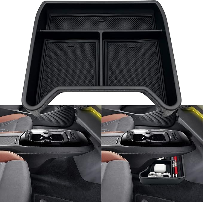 for VW ID.4 Lower Console Console Organizer Storage Tray Accessories Compatible with VW ID4 2021 2022 2023