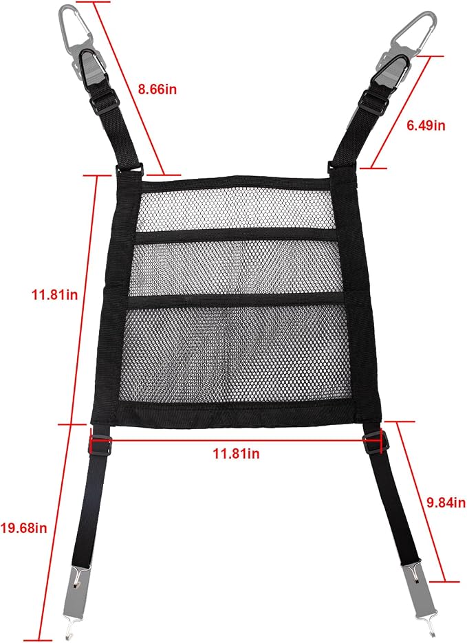 3 Layer Car Mesh Organizer Between Front Seat Backseat Mesh Storage Net Kid Dog Pet Barrier Car Net Pocket Handbag Tissue Purse Holder for SUV, Van
