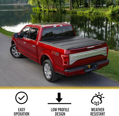 RealTruck UnderCover Flex Hard Folding Truck Bed Tonneau Cover | FX21004 | Fits 2004 - 2014 Ford F-150 6' 7" Bed (78.8")