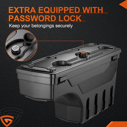 GEARLAST Truck Bed Storage Box Fit for Chevy/GMC Silverado/Sierra 2500/3500HD 2020-2025 Passenger Side, Right Toolboxs