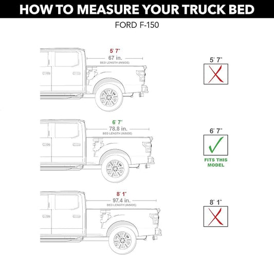 RealTruck UnderCover ArmorFlex Hard Folding Truck Bed Tonneau Cover | AX22004 | Fits 2004 - 2014 Ford F-150 6' 7" Bed (78.8")