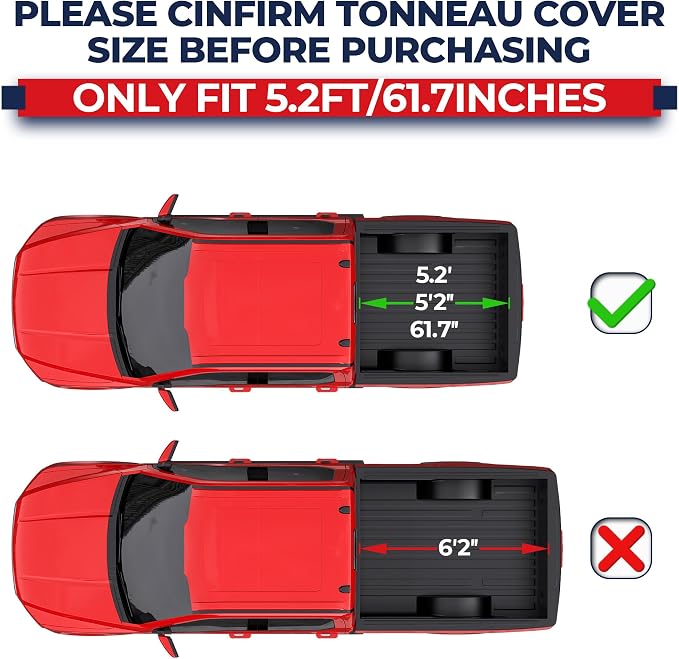 MOSTPLUS Quad Fold Hard Truck Bed Tonneau Cover Compatible with 2009-2014 Ford F150 F-150 (Excl. Raptor Series) Styleside 5.5 FT-66 inch Aluminum Bed