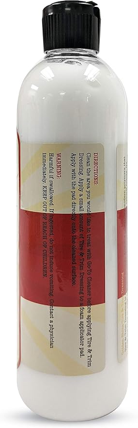 GOLDEN SHINE Tire & Trim Gel Dressing, 16 Ounce Bottle Shines and Protects Tires, Rubber and Exterior Trim, 16016
