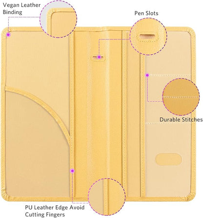 CoBak Car Registration and Insurance Holder - Vehicle Glove Box Car Organizer,Auto Truck Comparment Accessories Case with Magnetic Closure for Essential Document,Driver License,Cards