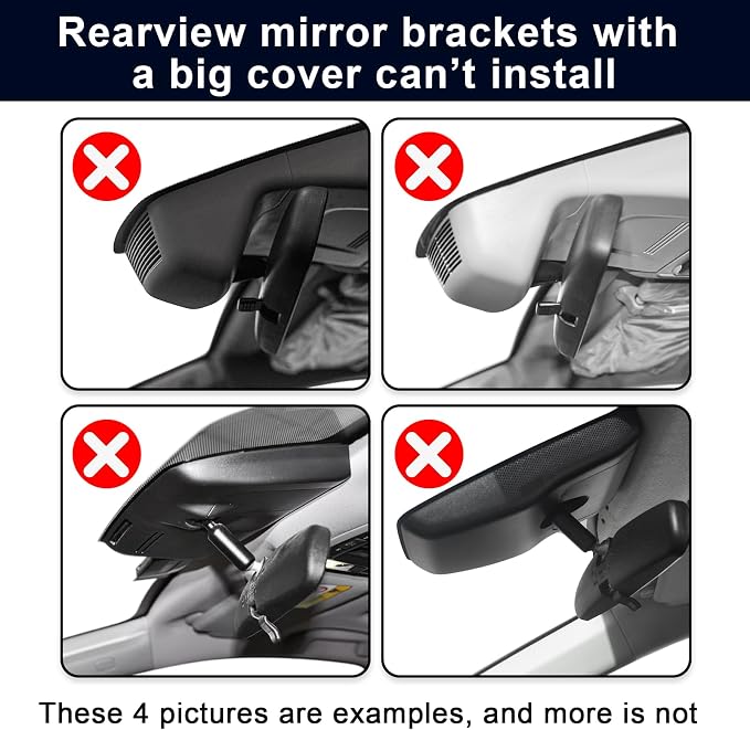 Mangoal 4K Dash Cam for Honda CRV 2007-2016, Civic 2009-2018, Accord 2008-2017, Select HRV 2016-2022, Pilot 2008-2018, Ridgeline 2009-2018, Rearview Mirror NO A Big Cover, GPS, 64GB Card