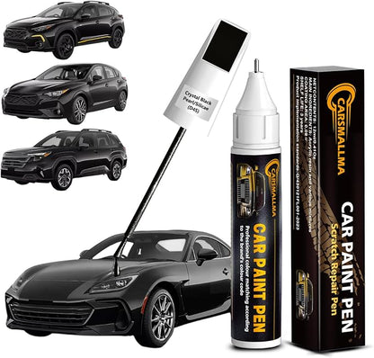 D4S Crystal Black Pearl/Silicae Car Touch Up Paint for Subaru, Color Accurate Car Paint Scratch Repair Pen Kit Quick & Easy Fix Vehicle Chips and Automotive Nicks Scuff