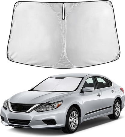 EcoNour Windshield Sunshade Compatible for Nissan Altima 2013-2016 2017 2018, Sun Visor for Front Windshield & Window Sun Shade Cover, UV Heat Blocker & Protector, Car Accessories