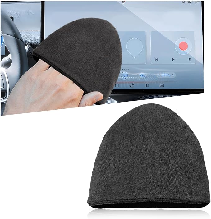 Ohleats Car Screen Cleaner, Microfiber Auto Screen Cleaning Pad, Foldable Touch Screen Cleaner Cloth for Vehicle Dashboard LCD Display, Car Cleaning Kits