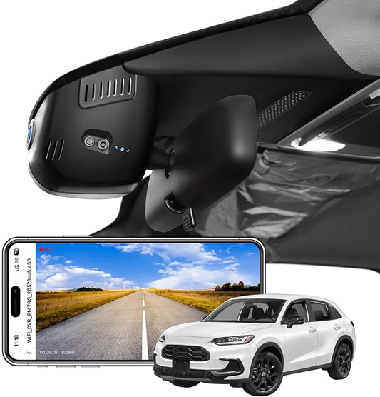 mangoal 4K Dash Cam Custom fit for Honda HRV Gen3 RU 2023-2026(Model B), Integrated OEM Look, UHD 2160P Video, WiFi & App, GPS, 64GB Card