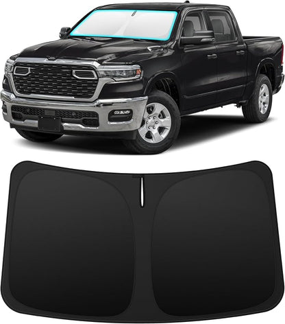 INSAUTO Custom Fit Windshield Sun Shade Accessories for Dodge RAM 1500 2019-2026, Foldable Front Window Sunshade, UV & Heat Reflector, Keeps Interior Cool, Includes Storage Bag