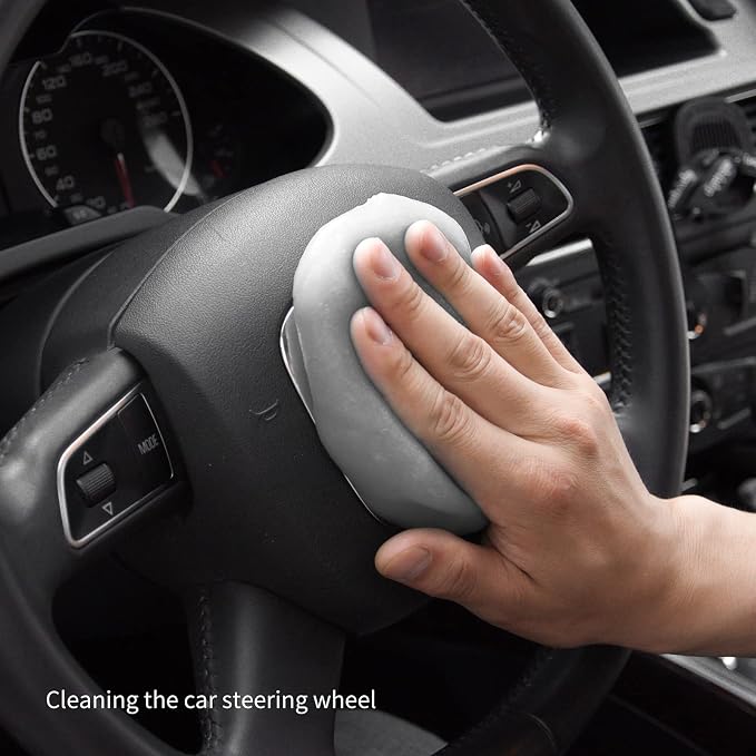 CLICK CLEAN Cleaning Gel for Car, 7oz Car Detailing Tools, Cleaning Putty Gel, Car Interior Cleaner Universal Dust Cleaner for Keyboard, Laptop, Air Vents