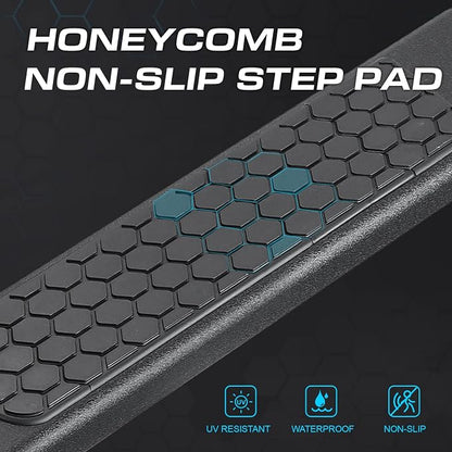 COMNOVA Side Steps Running Boards Compatible with 2009-2018 Dodge Ram 1500 Crew Cab, 2010-2026 Ram 2500 3500 Crew Cab(incl 2019-2024 Classic). 6.5 Inches Rock Sliders Truck Side Steps Nerf Bars.
