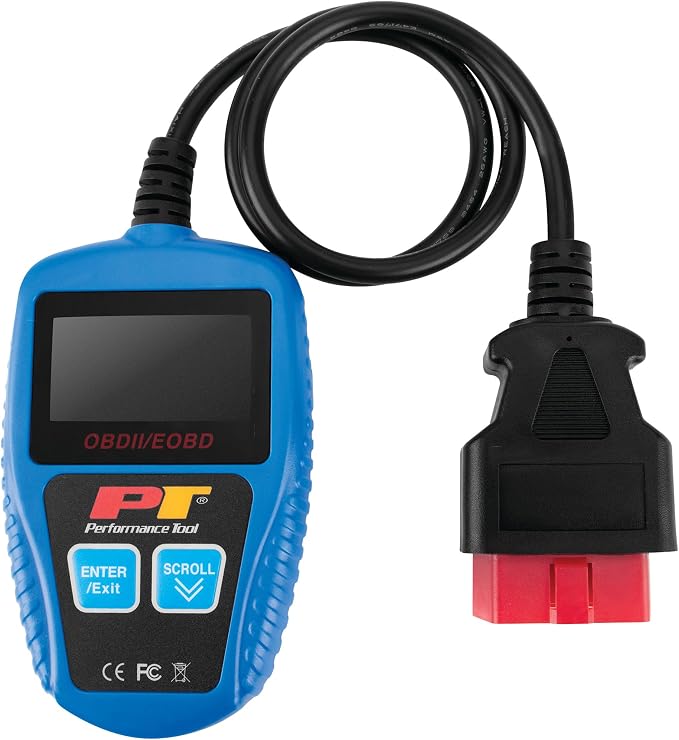 Performance Tool W2976 Universal Multilingual CAN OBDII Scanner Tool (for Check Engine Light, Diagnostics & Emission Readiness Status)