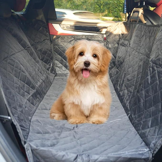 Dog Car Seat Cover for Pets Waterproof Seat Cover Hammock Scratch Proof Nonslip Back Seat Pet Bed Mat for Travel Durable Soft Back Seat Covers for Cars Trucks and SUVs (23.5 x 51 inch)