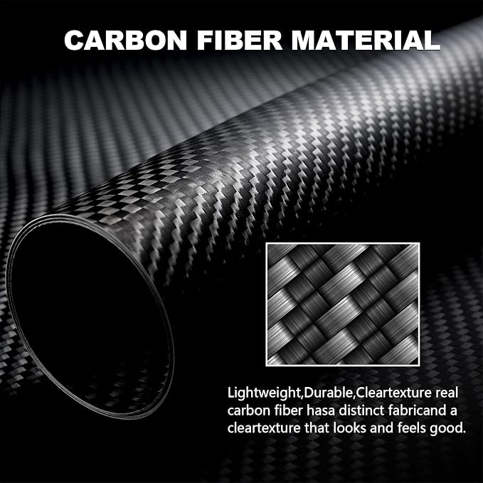 11PCS Real Carbon Fiber Interior Trim Kit Compatible with Infiniti Q50 2014-2024 & Q60 2017–2022, Interior Decor Sticker Accessories
