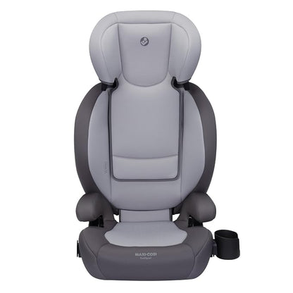 Maxi-Cosi RodiSport Kids Booster Car Seat, High-Back, Backless Booster Seat, 7-Position Headrest, Easy Latch System, Reclining Chair, Belt Guide, Fits 40-100 lbs, 43.4-57 in, Sea Salt