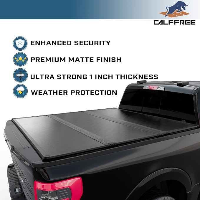 Hard Tri-Fold Truck Bed Tonneau Cover Compatible with 2015-2026 Ford F150 5.5 FT Bed (66")