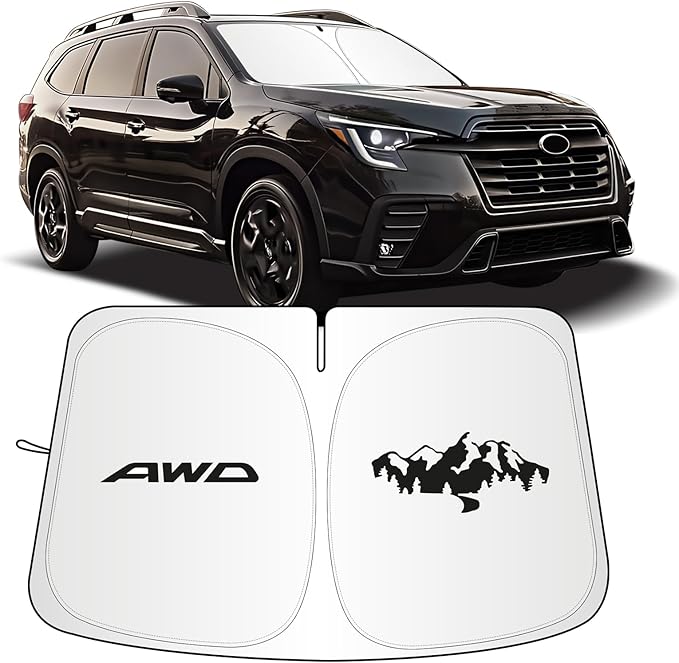 for Subaru Ascent Sun Shade 2019-2025 2026, Car Front Window Covers Sun Visor Protector, Foldable Blocks UV Rays Windshield Sunshade for Subaru Ascent Accessories