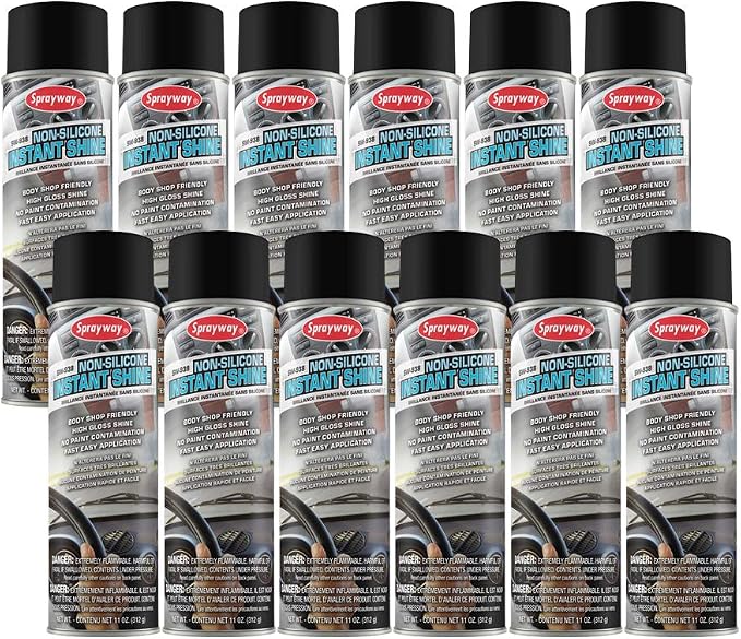 Sprayway SW938 Auto Care Non-Silicone Instant Shine, 11 oz
