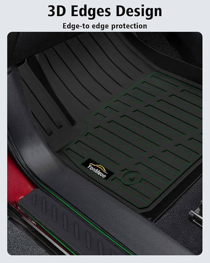 Floor Mats Custom Fit for Chevy Trailblazer FWD 2021-2025 2026 Trunk Mat with Backrest Mat All Weather TPE Cargo Liner Full Set for Chevrolet Trailblazer Accessories,Black (Upper Cargo Floor Mat)