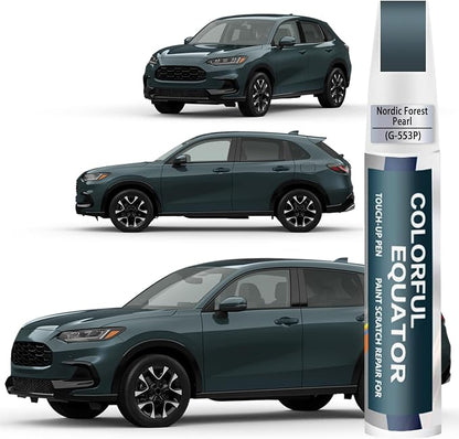 Nordic Forest Pearl(G-553P) Touch Up Paint Compatible with Honda, Car Paint Pen Scratch Repair Two-In-One Touch Up Paint, Premium Car Scratch Remover for Deep Scratches