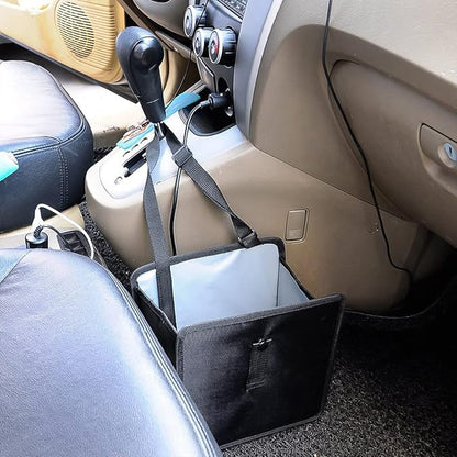 XINLIYA Foldable Trash Can, Hanging Waterproof Leakproof Storage Bag with Large Capacity, Car Interior Accessories
