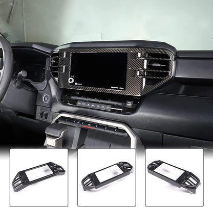 Aunginsy Center Console Air Outlet Trim Cover Compatible with Toyota Tundra/Sequoia 2022-2026, ABS Air Conditioner A/C Vent Panel Large Frame Decorative Cover Protector Accessories, for 8-inch Screen
