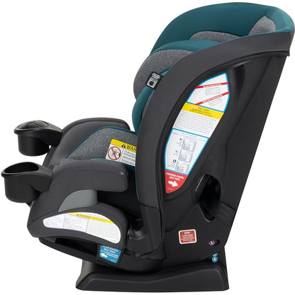 Safety 1st EverSlim 4-in-1 Convertible Car Seat, SecureTech Chest Clip, Ultra-Slim, 4-Mode Infant to Booster, Baby Car Seat, 5-100 lbs, Memory Foam, Fiddlehead