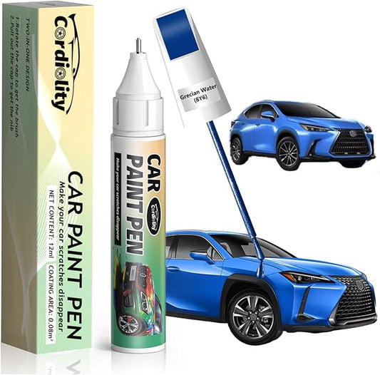 Grecian Water(8Y6) Touch Up Paint Pen for Lexus,Car Paint Scratch Repair Pen Quick and Easy Fix Auto Paint Scratch