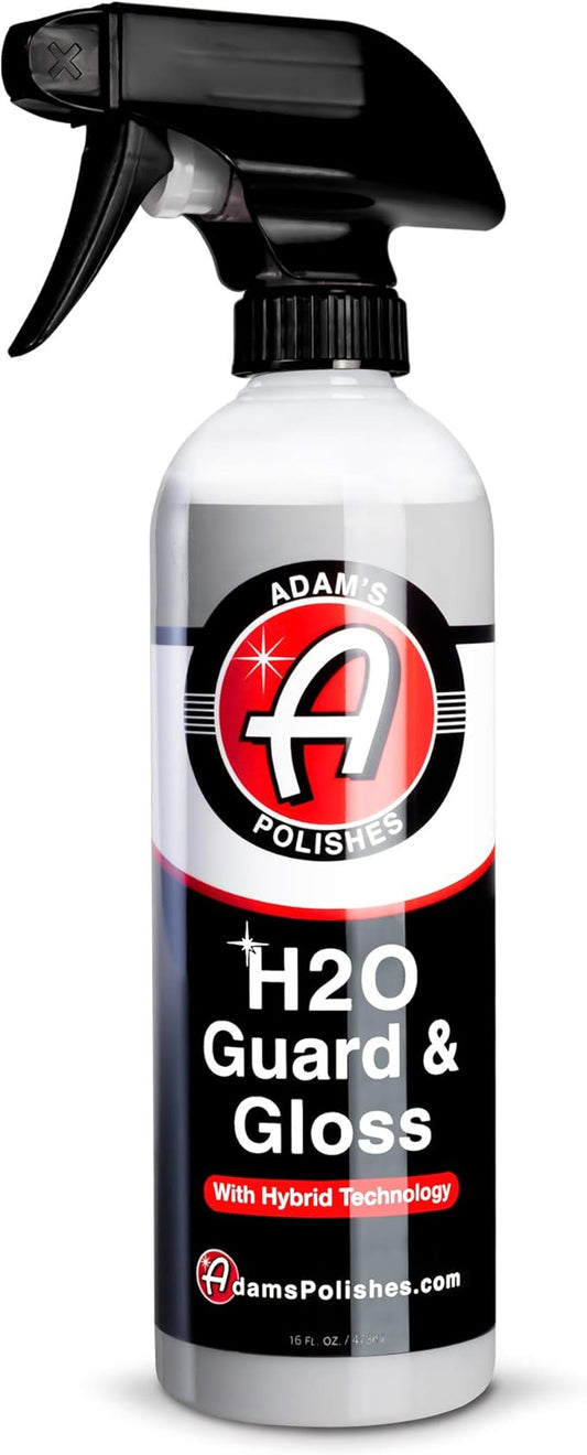 Adam's Polishes H2O Guard & Gloss (16oz) - Car Detailing Hybrid Top Coat Silica Sealant, Car Wax & Polish Quick Detailer | After Car Wash Seals, Shines, and Protects All Exterior Surfaces