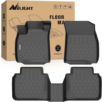 Nilight TPE Floor Mats for Honda Accord (Include Hybrid) 2023 2024 2025 2026 All Weather Custom Fit Heavy Duty Floor Liners