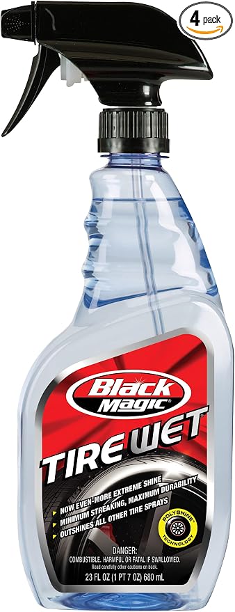 Black Magic BM23 Tire Wet, 23 oz. (Pack of 4)