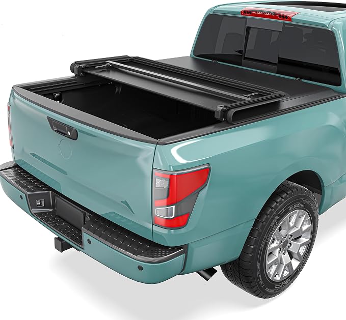 Soft Tri-Fold Truck Bed Tonneau Cover Fit for Nissan Frontier 2005-2026(NO México) 5 ft Bed