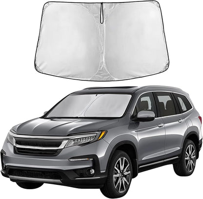 EcoNour Windshield Sunshade for Honda CRV 2023-2024 2025 2026 Sun Visor for Front Windshield & Window Sun Shade Cover, UV Heat Blocker & Protector, Car Accessories