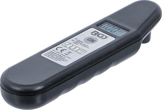 BGS 2101 Digital Tyre Pressure Gauge Bar, Black, 0,35-7,00