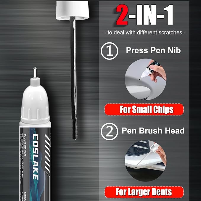 Car Touch Up Paint(Patriot Blue Pearl-Coat(PPX/RPX)) for Dodge Ram, Car Paint Scratch Repair Kit, Quick & Easy Solution to Repair, 2 in 1 Scratch Remover Pen with 2PCS Disposable Micro Applicators