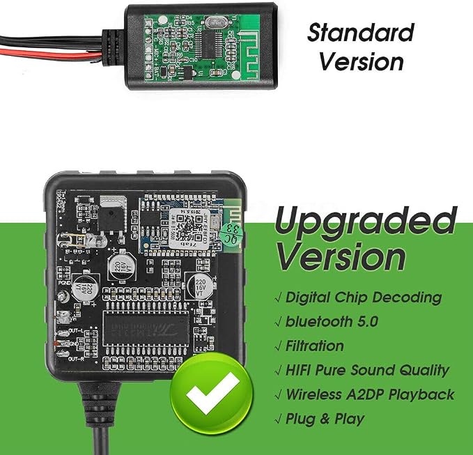 Car Bluetooth AUX Adapter HiFi Stereo System for Kenwood 13-pin CD Host