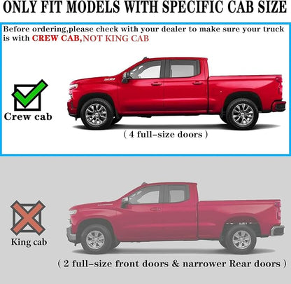 COMNOVA AUTOPART Running Boards Compatible with Vehicle Nissan Frontier 2005-2026 Crew Cab, Frontier Side Steps for Easy Access Nerf Bars, Stainless Steel, 6 Inch Step Bar.