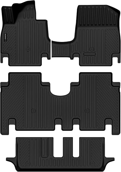 Auxko All Weather Floor Mats for Hyundai IONIQ 9 2026 7 Seater (2nd Bench Seat) TPE Liners All Season Accessories Guard Odorless Anti-Slip Floor Liners for Hyundai IONIQ 9 2026 7 Passengers